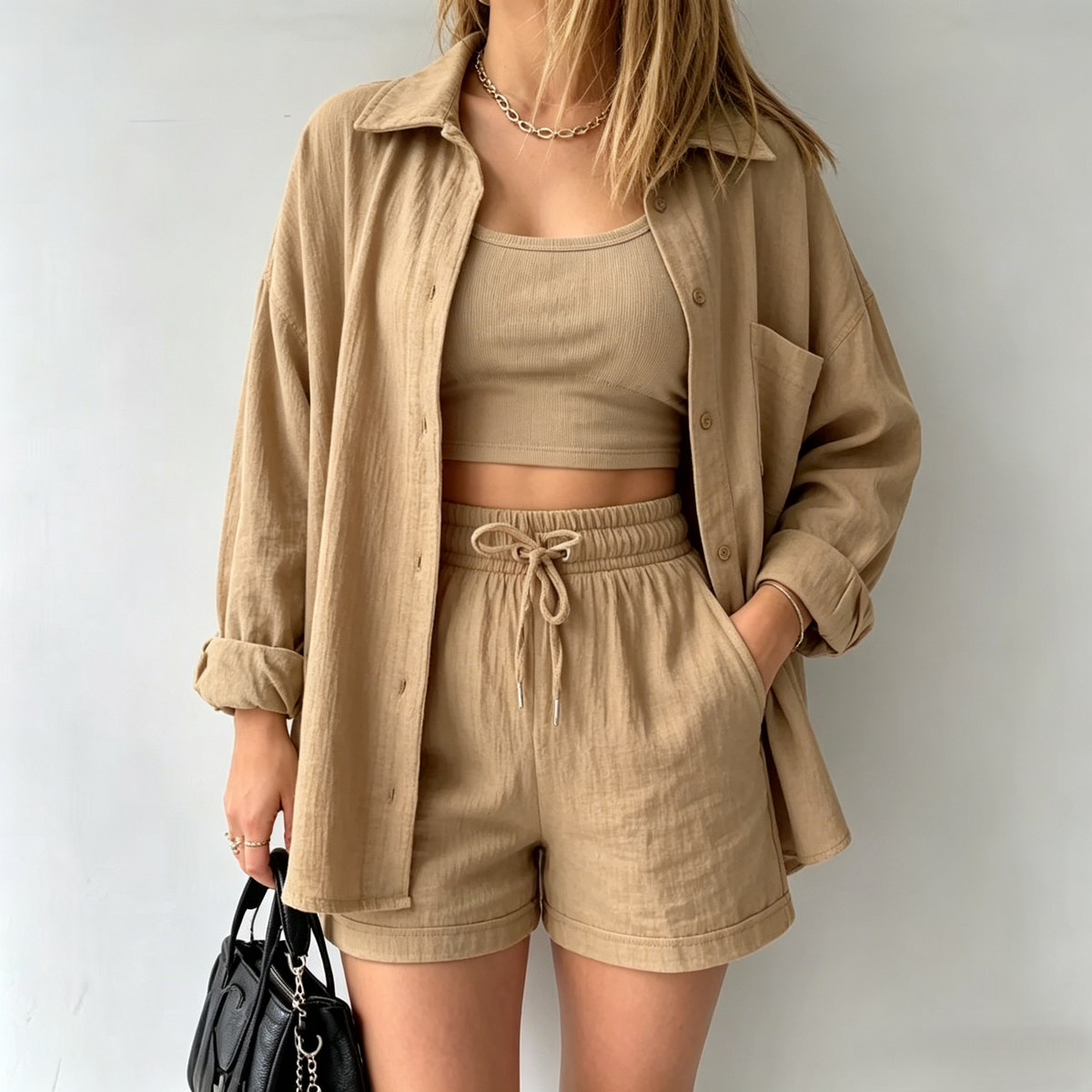 Ensemble Chemise & Short Chic