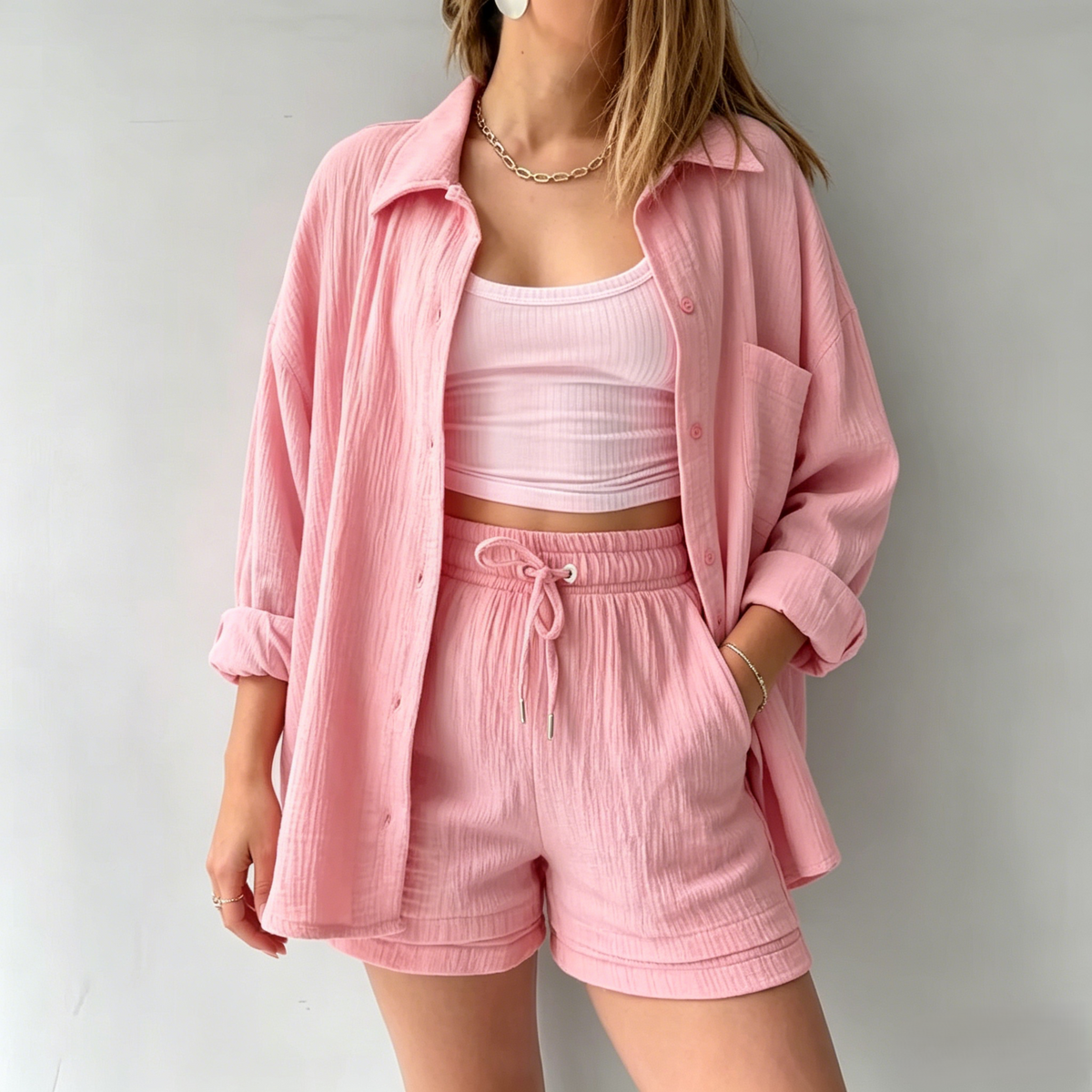 Ensemble Chemise & Short Chic