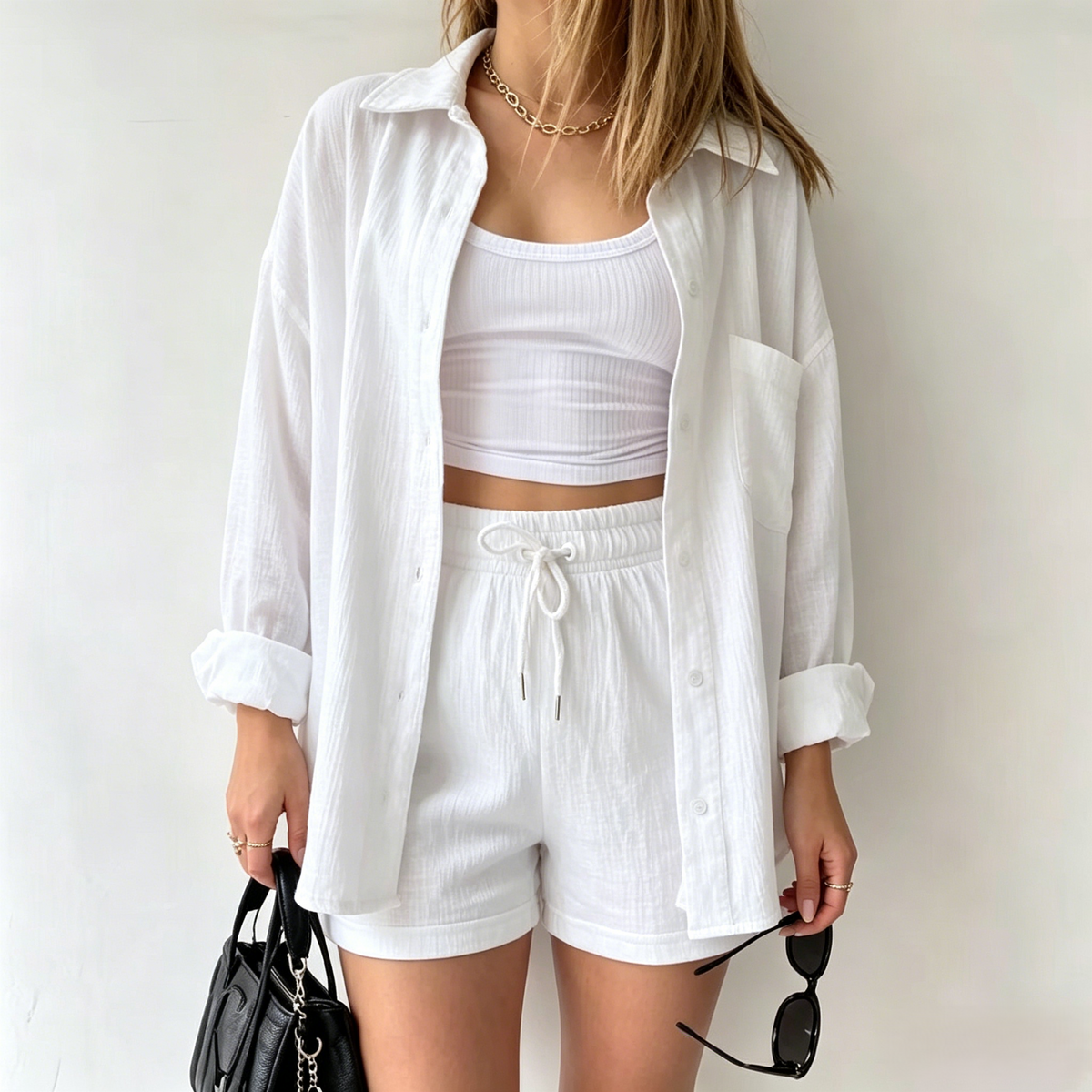 Ensemble Chemise & Short Chic