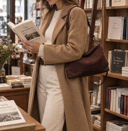 Sac Porté Épaule Souple Effet Daim