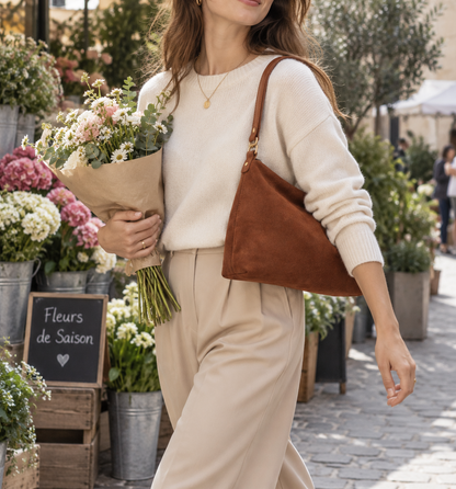 Sac Porté Épaule Souple Effet Daim